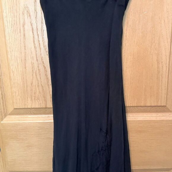 BCBGMAXAZRIA Women's Vintage Black Floral Dress Size 4 - Picture 4 of 14